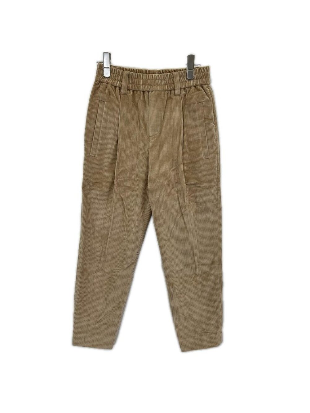 Brunello Cucinelli Brown Corduroy Tuck Pants 36